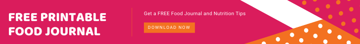 printable food journal ad